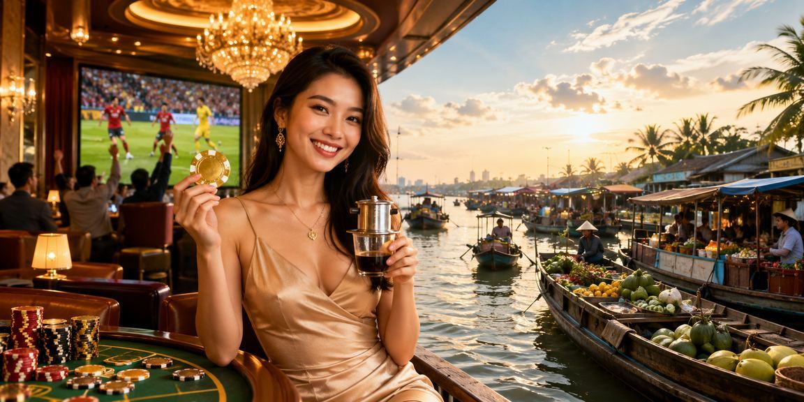 Cảnh cá cược sôi động tại Cần Thơ với người chơi tương tác qua điện thoại