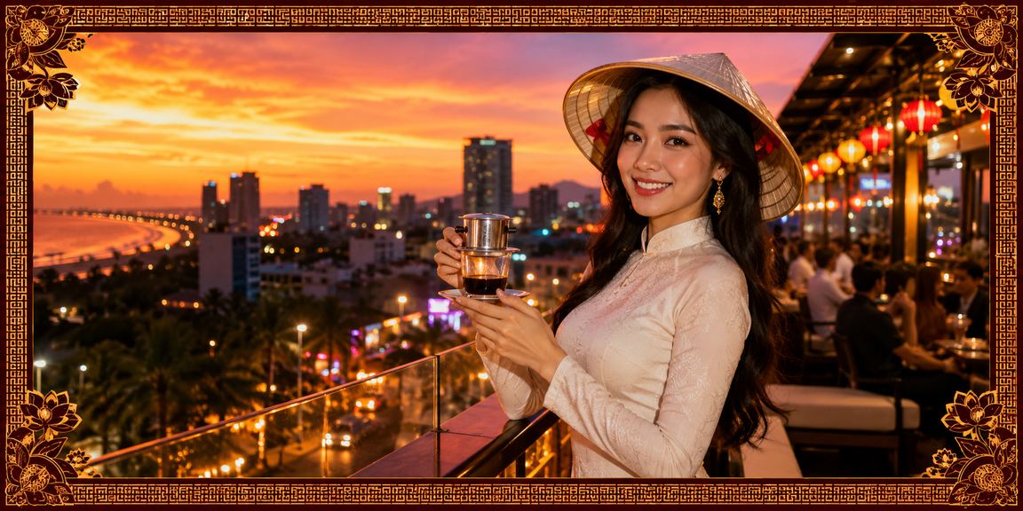 Người dùng tại Mũi Né đọc phân tích cá cược trong khi uống cà phê buổi sáng